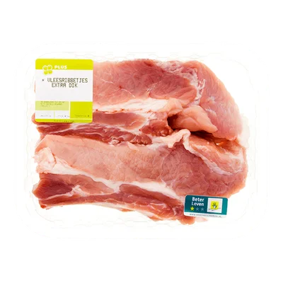 PLUS Vleesribbetjes extra dik 500 gram