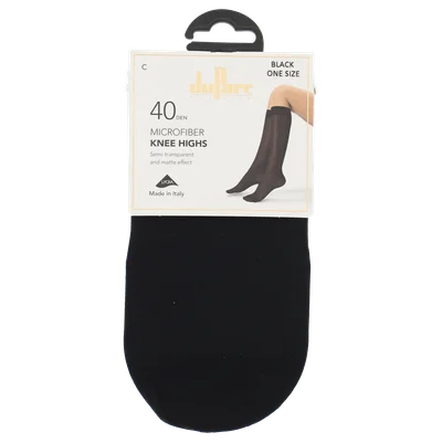 DuParc Kniekous Microfibre 40D Zwart OS/2p