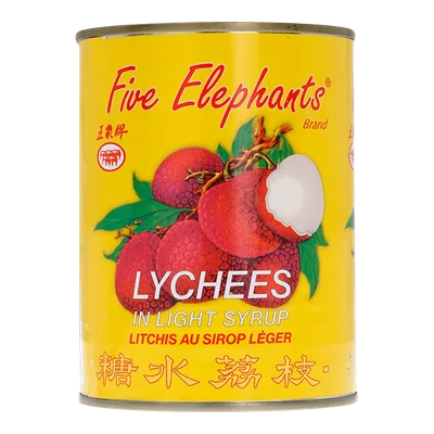 Five Elephants Lychees op lichte siroop Blik 567 g