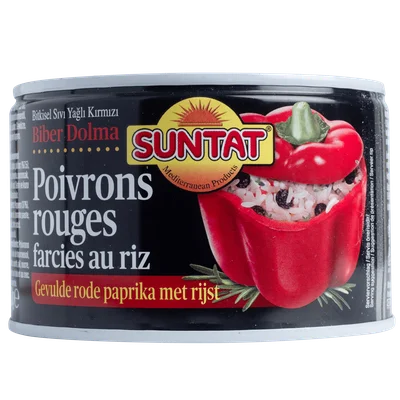 Suntat Gevulde paprika rood Blik 400 g