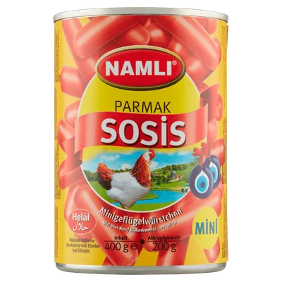 Namli Tavuk sosis Blik 400 g