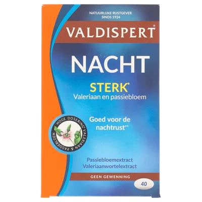 Valdispert Nacht extra sterk 40dr Doos 40 g