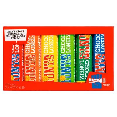 Tony's Chocolonely Proeverijtje chocolade Fairtrade Doos 288 g