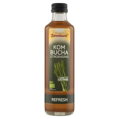 Zonnatura Kombucha Citroengras Fles 250 ml