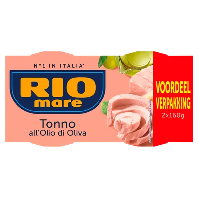 Rio Mare Tonijn in olijfolie duo-pack Krimp 320 g
