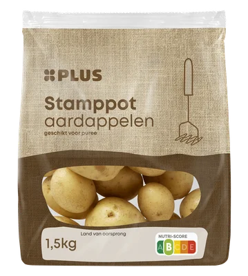 PLUS Stamppotaardappelen Zak 1500 g