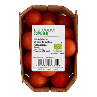Biologisch PLUS Cherrytomaten biologisch Bakje 250 g