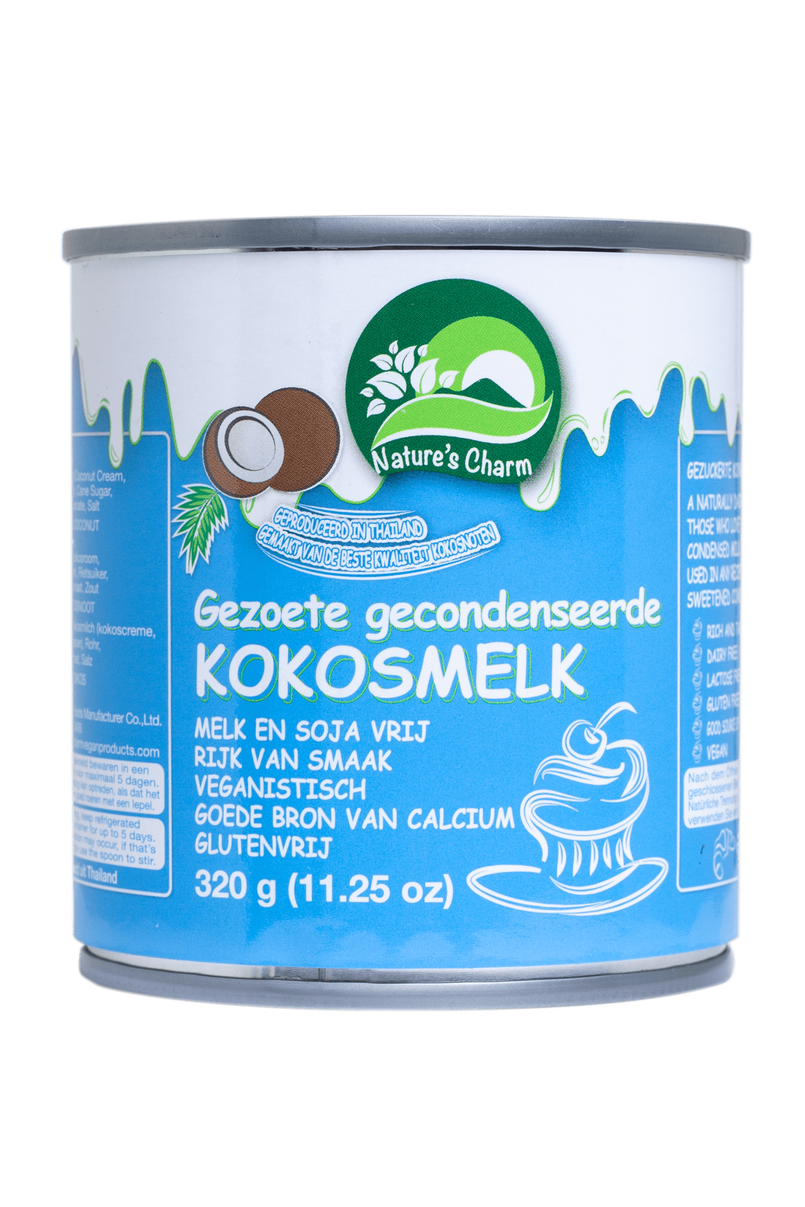 Natures Charm Gezoet gecondens kokosmelk Blik 320 g