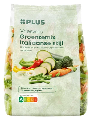 PLUS Italiaanse groenten mix Zak 450 g