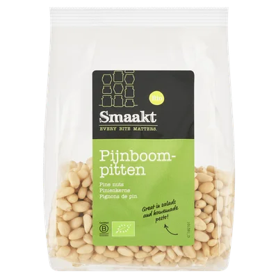 Smaakt Pijnboompitten biologisch Zak 100 g