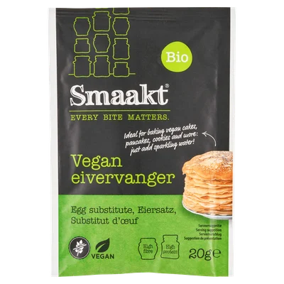 Smaakt Vegan eivervanger biologisch Zakje 20 g