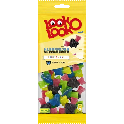 Look o Look Kleurrijke vleermuizen Zak 135 g