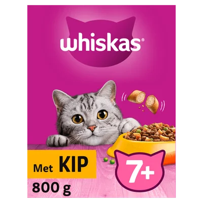 Whiskas Droog Senior Kip Doos 800 g
