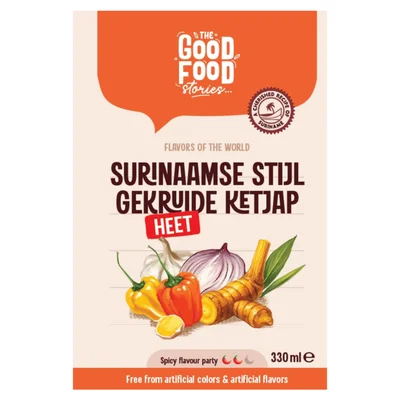 The GoodFood Stories Gekruide Ketjap Heet Fles 330 ml