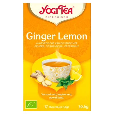 Yogi Tea Ginger Lemon Doos 17 st