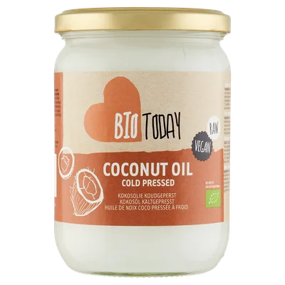BioToday Kokosolie onverhit biologisch Pot 400 g