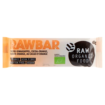Raw Organic Food Bar cacao-orange Wikkel 40 g