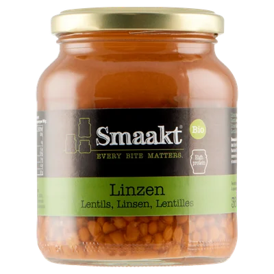 Smaakt Linzen bio Pot 360 g