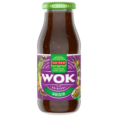 Go-Tan Woksaus hoisin all natural Fles 250 ml