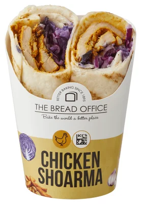 The Bread Office Wrap Chicken Shoarma Wikkel 143 g