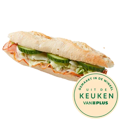 Uit de keuken van Meergranen baguette beenham hon. most Stuk 1 st