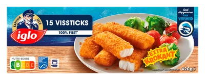 Iglo Vissticks 15 stuks Doos 420 g