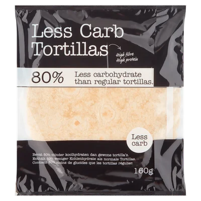 Smaakt Less Carb Tortilla Zak 160 g