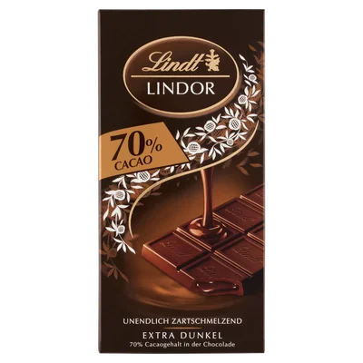 Lindt Lindor tablet dark 70% Doos 100 g