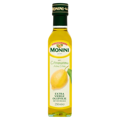 Monini Olijfolie met natuurlijk citroenaroma Fles 250 ml