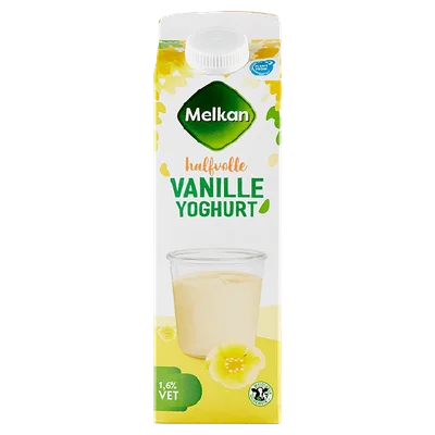 Melkan Vanilleyoghurt Pak 1000 ml