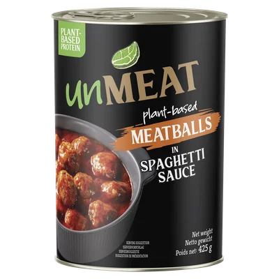 Un Meat Meatballs in Spaghettisaus Blik 425 g