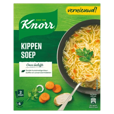 Knorr Dubbelpak soep Kip Doos 94 g