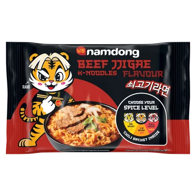 Namdong instant noedel beef Zak 120 g