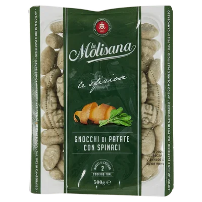 La Molisana Gnocchi patata con spinaci Zak 500 g