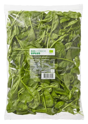 Biologisch PLUS Spinazie biologisch Zak 200 g
