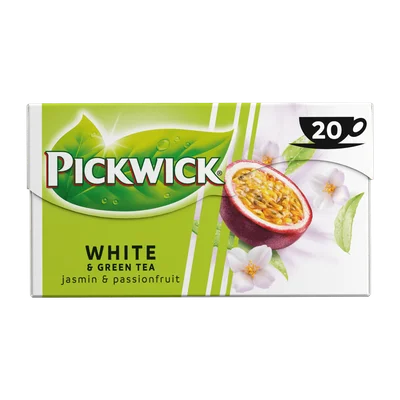 Pickwick Jasmin passion fruit white &amp; green tea Doos 20 st