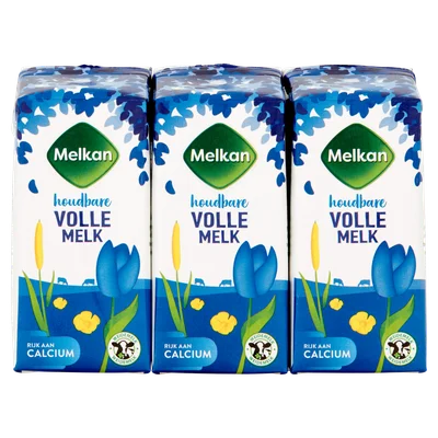 Melkan Volle melk 6x200ml Set 1200 ml