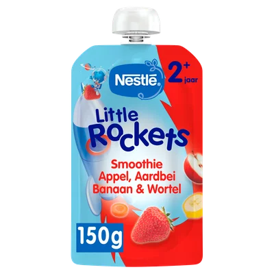 Nestlé Little Rockets knijp Aardbei +2j Stazak 150 g