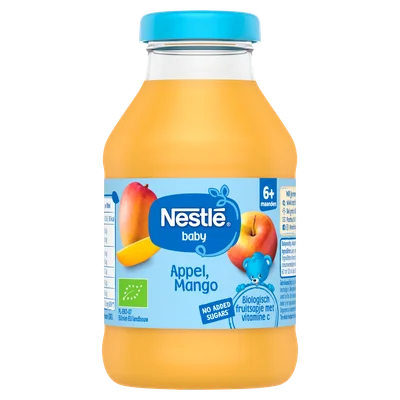 Nestlé baby appel mango sap +6m Fles 204 g