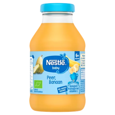 Nestlé baby peer banaan sap +6m Fles 204 g
