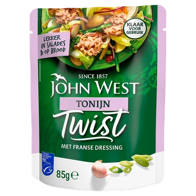 John West Twist MSC Tuna French Dressing 20x85g Stazak 85 g