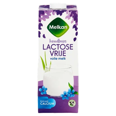Melkan Houdbare lactosevrije volle melk Pak 1000 ml