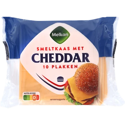 Melkan Smeltkaas met cheddar pl 25+ Blister 250 g