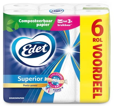 Edet keukenpapier compost Zak 6 st