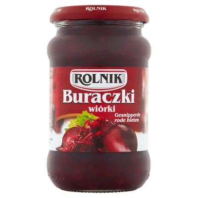 Rolnik Rode bieten Geraspt / Buraczki Wiorki Pot 350 g