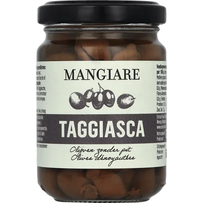 Mangiare taggiasche olijven Pot 125 g