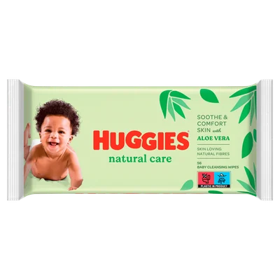 Huggies Babydoekjes Natural Care Zak 56 st