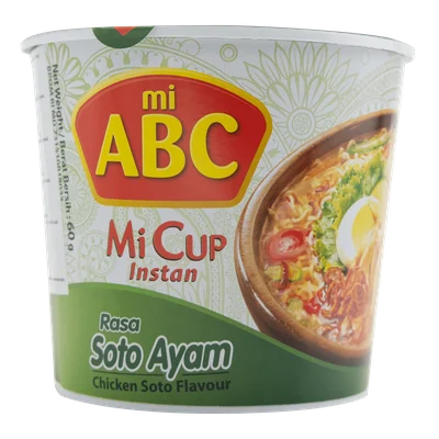 Abc Soto chicken noodles cup Beker 60 g