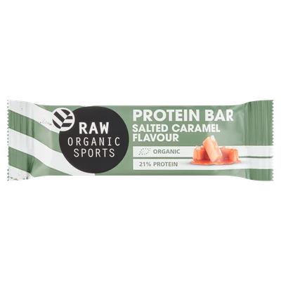 RAW Organic Sports Protein Salted Caramel Bar Bio Wikkel 47 g