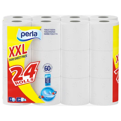 Perla Toiletpapier 3-laags Zak 24 st